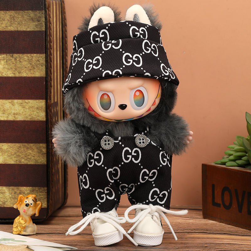 Labubu Vogue Monogram Overalls Outfit-0