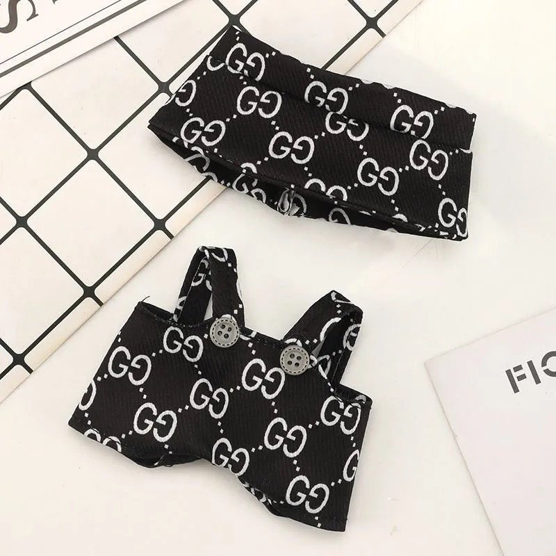 Labubu Vogue Monogram Overalls Outfit-1