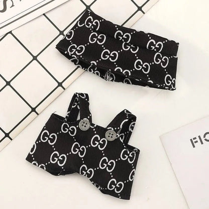 Labubu Vogue Monogram Overalls Outfit-1