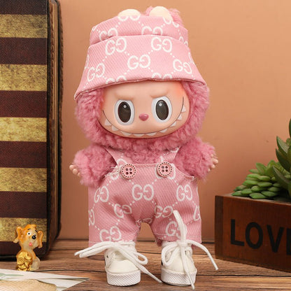 Labubu Vogue Monogram Overalls Outfit-5